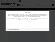 Tablet Screenshot of mcleather.ro